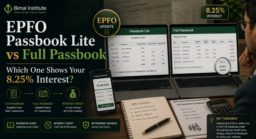 EPFO Passbook Lite vs Full Passbook: Which Shows Your 8.25% Interest