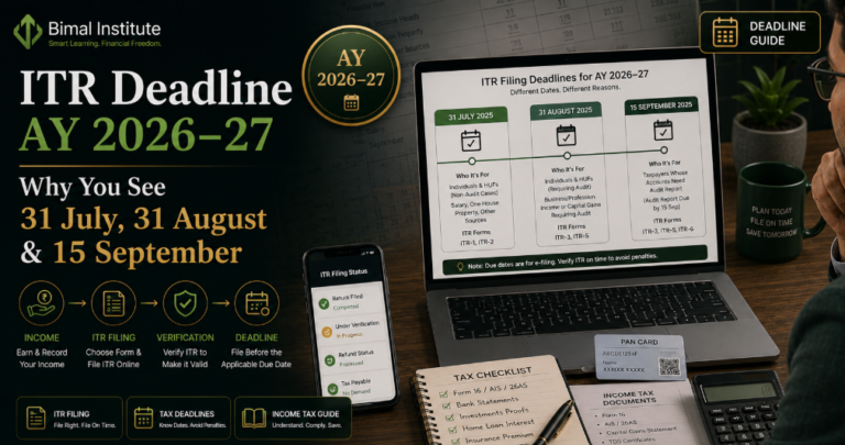 ITR Deadline AY 2026-27: Why You See 31 July, 31 August and 15 September
