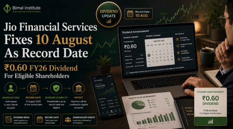 Jio Financial Services Fixes 10 August as Record Date for Rs 0.60 FY26 Dividend