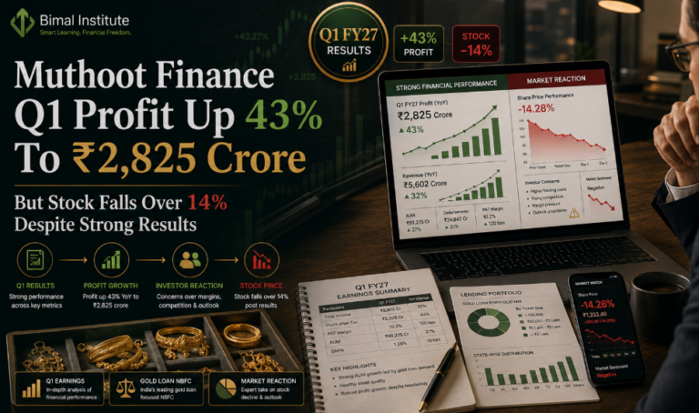 Muthoot Finance Q1 Profit Up 43% to Rs 2,825 Crore, but Stock Falls Over 14%