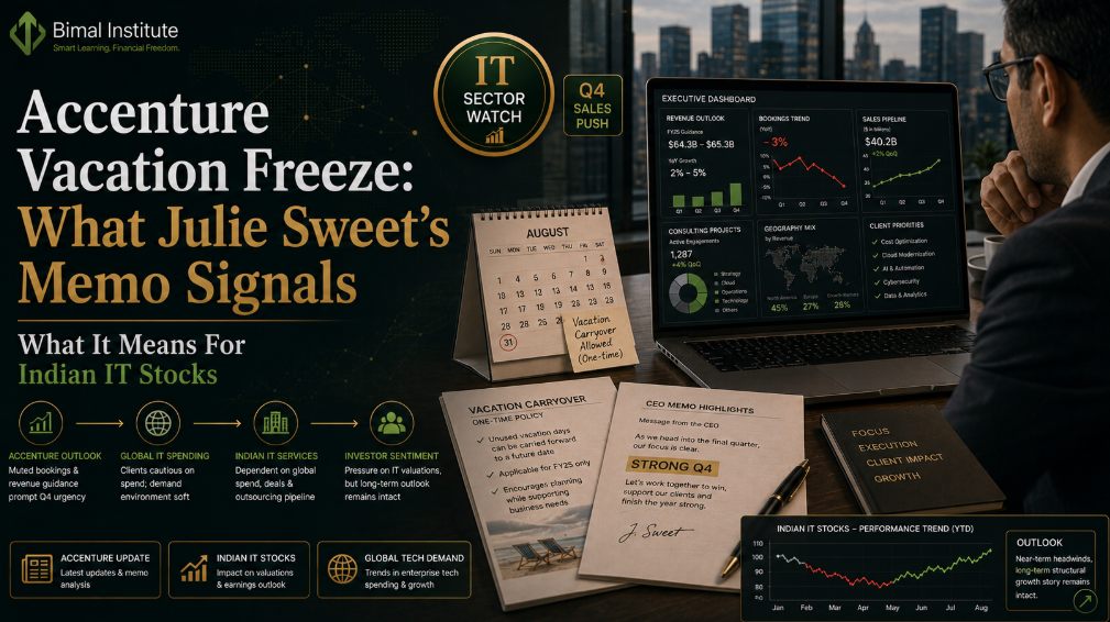 Accenture Vacation Freeze: What Julie Sweet's Memo Signals for Indian IT Stocks