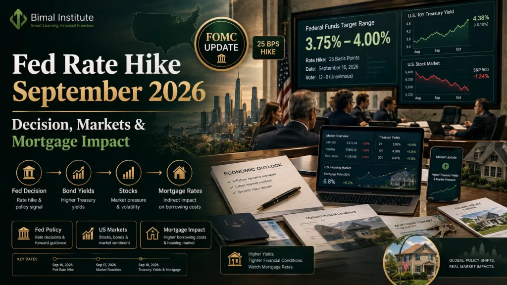 Fed Rate Hike September 2026: What Warsh's Decision Means for Markets, Mortgages and India