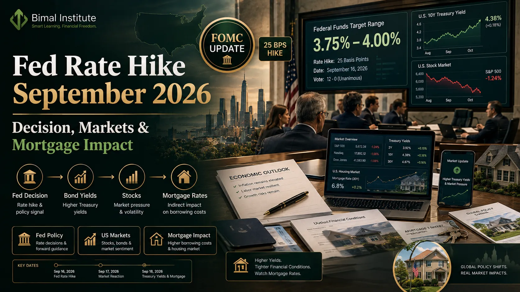 Fed Rate Hike September 2026: What Warsh's Decision Means for Markets, Mortgages and India